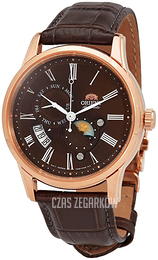 Orient Sun & Moon Brązowy/Skóra Ø42 mm RA-AK0009T10B