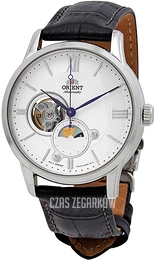 Orient Moonphase Srebrny/Skóra Ø42 mm RA-AS0011S10B