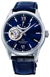 Orient Star Star Niebieski/Skóra Ø39 mm RA-AT0006L00B