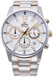 Orient Sport Chrono Biały/Stal Ø42 mm RA-KV0003S10B