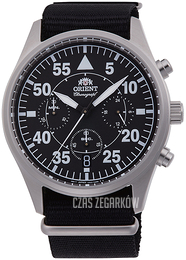 Orient Czarny/Tkanina Ø43 mm RA-KV0502B10B