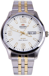 Orient 3 Star Biały/Stal w odcieniu złota Ø43 mm SAB0B005WB