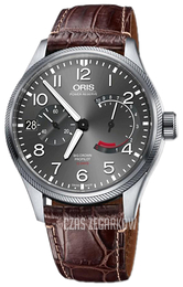 Oris Aviation Szary/Skóra Ø44 mm 01 111 7711 4163-07 1 22 72FC