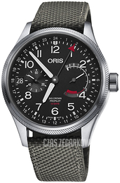 Oris Aviation Czarny/Skóra Ø44 mm 01 114 7746 4164-Set 5 22 17FC