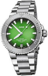 Oris Aquis Zielony/Stal Ø43.5 mm 01 400 7763 4117-SET