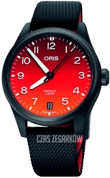 Oris Propilot Czerwony/Tkanina Ø41 mm 01 400 7784 8786-Set