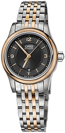 Oris Culture Czarny/Stal w kolorze różowego złota Ø28.5 mm 01 561 7650 4334-07 8 14 12