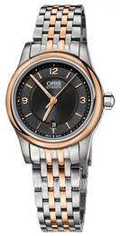 Oris Culture Czarny/Stal w kolorze różowego złota Ø28.5 mm 01 561 7650 4334-07 8 14 63