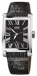 Oris Culture Czarny/Skóra 44x30 mm 01 561 7657 4074-07 5 21 71FC