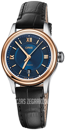 Oris Culture Niebieski/Skóra Ø29 mm 01 561 7718 4375-07 5 14 35