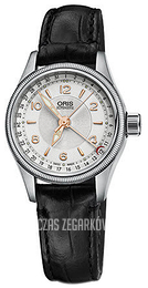 Oris Aviation Srebrny/Skóra Ø29 mm 01 594 7680 4031-07 5 14 76FC
