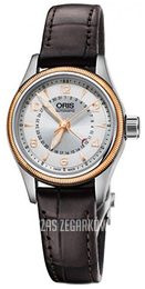 Oris Aviation Srebrny/Skóra Ø29 mm 01 594 7680 4361-07 5 14 77FC