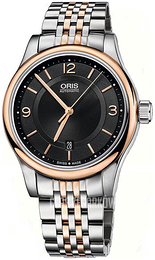 Oris Culture Czarny/Stal w kolorze różowego złota Ø42 mm 01 733 7594 4334-07 8 20 12