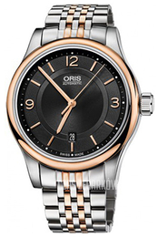 Oris Culture Czarny/Stal w kolorze różowego złota Ø42 mm 01 733 7594 4334-07 8 20 63