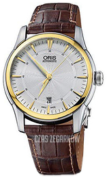 Oris Srebrny/Skóra Ø40 mm 01 733 7670 6351-07 1 21 73FC