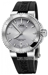 Oris Divers Srebrny/Guma Ø40 mm 01 733 7676 4141-07 4 21 34