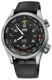 Oris Aviation Czarny/Skóra Ø47 mm 01 733 7705 4134-Set 5 23 19FC