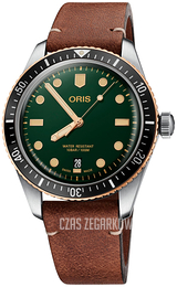 Oris Diving Zielony/Skóra Ø40 mm 01 733 7707 4357-07 5 20 45