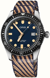 Oris Diving Niebieski/Tkanina Ø42 mm 01 733 7720 4035-07 5 21 13