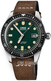 Oris Diving Zielony/Skóra Ø42 mm 01 733 7720 4057-07 5 21 45