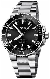 Oris Aquis Czarny/Stal Ø43.5 mm 01 733 7730 4134-07 8 24 05PEB