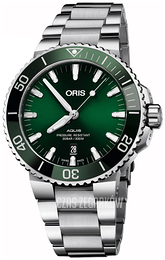 Oris Aquis Zielony/Stal Ø43.5 mm 01 733 7730 4157-07 8 24 05PEB