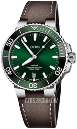 Oris Diving Zielony/Skóra Ø39.5 mm 01 733 7732 4157-07 5 21 10FC