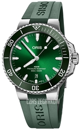 Oris Aquis Zielony/Guma Ø41.5 mm 01 733 7787 4157-07 4 22 37FC