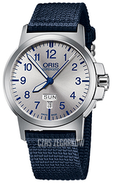 Oris Aviation Srebrny/Tkanina Ø42 mm 01 735 7641 4161-07 5 22 26