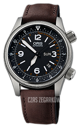 Oris Big Crown Czarny/Skóra Ø44 mm 01 735 7672 4084-Set LS
