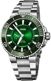 Oris Diving Zielony/Stal Ø43.5 mm 01 743 7734 4187-Set