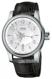Oris Aviation Srebrny/Skóra Ø44 mm 01 745 7688 4061-07 5 22 76FC