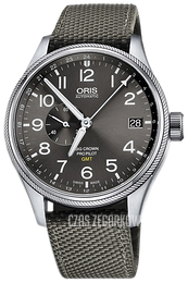 Oris Aviation Szary/Skóra Ø45 mm 01 748 7710 4063-07 5 22 17FC