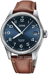 Oris Aviation Niebieski/Skóra Ø41 mm 01 751 7761 4065-07 6 20 07LC