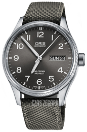 Oris Aviation Szary/Skóra Ø45 mm 01 752 7698 4063-07 5 22 17FC
