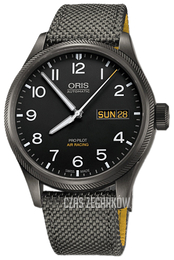 Oris Aviation Czarny/Skóra Ø45 mm 01 752 7698 4284-Set