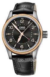 Oris Aviation Czarny/Skóra Ø40 mm 01 754 7679 4364-07 5 20 76FC