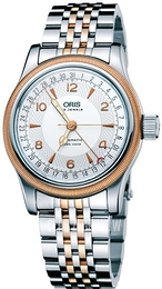 Oris Aviation Srebrny/Stal w kolorze różowego złota Ø40 mm 01 754 7696 4361-07 8 20 32