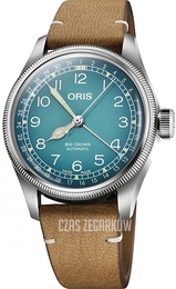 Oris Big Crown Niebieski/Skóra Ø38 mm 01 754 7779 4065-Set