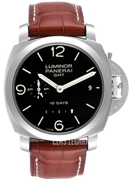 Panerai Contemporary Luminor 1950 10 Days GMT Czarny/Skóra Ø44 mm PAM00270