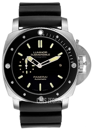 Panerai Luminor Czarny/Guma Ø47 mm PAM00389