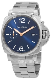 Panerai Luminor Due Niebieski/Stal Ø42 mm PAM01124