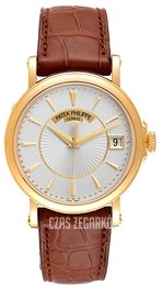 Patek Philippe Calatrava Srebrny/Skóra Ø38 mm 5153J/001