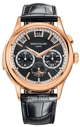 Patek Philippe Grand Complications Czarny/Skóra Ø42 mm 5208R/001