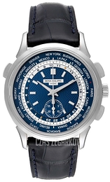 Patek Philippe Complications Niebieski/Skóra Ø39.5 mm 5930G/010