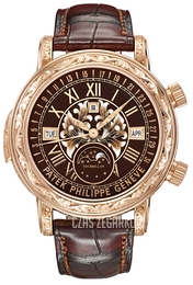 Patek Philippe Grand Complications Brązowy/Skóra Ø44 mm 6002R/001