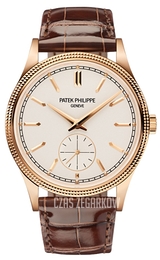 Patek Philippe Calatrava Kremowy/Skóra Ø39 mm 6119R/001