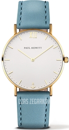 Paul Hewitt Sailor Line Srebrny/Skóra Ø39 mm PH-6455165K