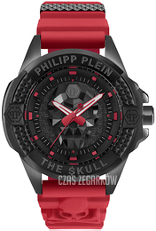 Philipp Plein The Skull Czarny/Stal Ø44 mm PWAAA2424
