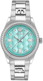 Philipp Plein Queen Niebieski/Stal Ø38 mm PWCDA0424